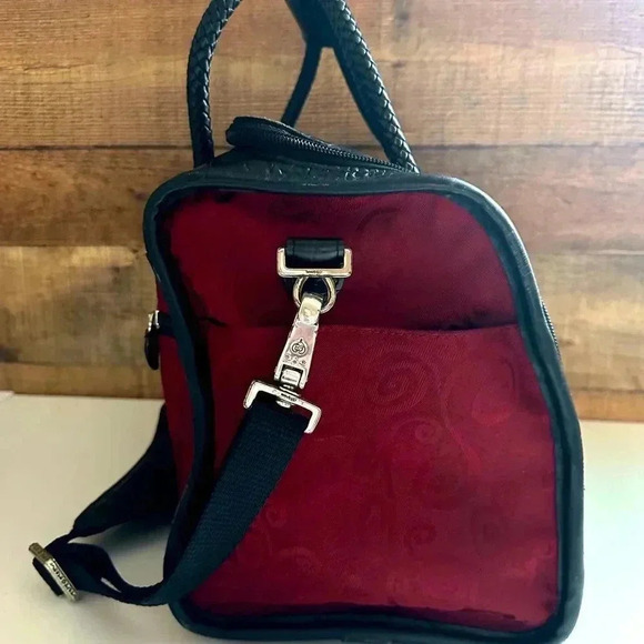 Rare Brighton Vintage Leather Croc Embossed Cosmetic/Travel Bag - Picture 3 of 11